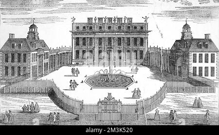 Buckingham House, St. James's Park, 1705. Foto Stock