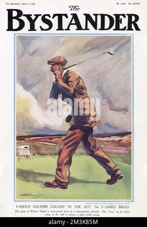 Famosi golfisti catturati nel The Act. 5 James Braid Foto Stock