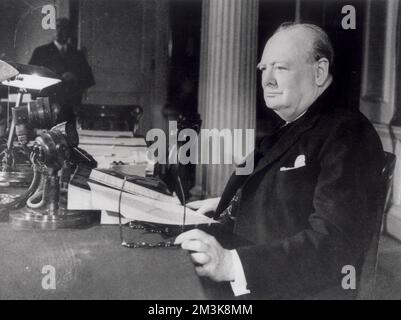 Winston Churchill Foto Stock