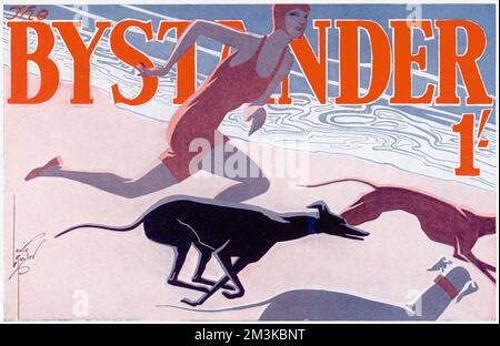 The Bystander masthead di Laurie Taylor, 1930 Foto Stock