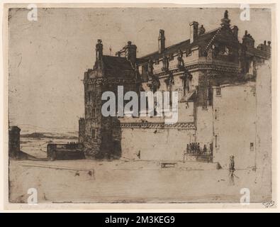 Il palazzo dei Stuarts, Castles & palazzi, Stirling Castello Stirling, Scozia. Sir David Young Cameron (1865-1945). Stampe Foto Stock