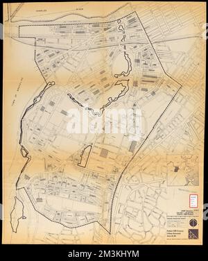 Area di rinnovamento urbano di Parker Hill-Fenway r-48 : densità di popolazione esistente, Fenway Boston, Mass., Mappe, Mission Hill Boston, Mass., Mappe, Longwood Medical Area Boston, Mass., Mappe, densità di popolazione, Massachusetts, Boston, Mappe, pianificazione della città, Massachusetts, Boston, Maps, Urban Renewal, Massachusetts, Boston, Maps Foto Stock