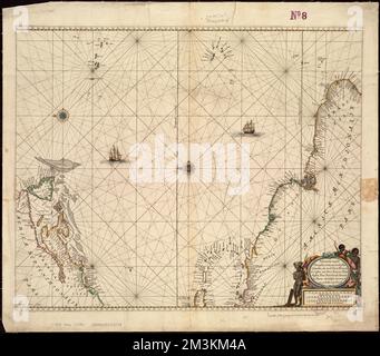 Pascaerte vande Vlaemsche, Soute, en Caribesche Eylanden, als mede Terra Nova, en de custen van Nova Francia, Nova Anglia, Nieu Nederlandt, Venezuela, Nueva Andalusia, Guiana en een gedeelte van Brazil , carte nautiche, Costa atlantica Nord America, prime opere al 1800, carte nautiche, Costa atlantica Sud America, prime opere al 1800, carte nautiche, Oceano Atlantico del Nord, prime opere al 1800, Costa atlantica Nord America, Mappe, prime opere al 1800, Costa atlantica Sud America, Mappe, Prime opere del 1800, Oceano Atlantico settentrionale, Mappe, prime opere del 1800 Norman B. Leventhal Map Center Collect Foto Stock