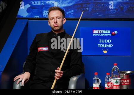 Foto del file datata 01-05-2022 di Judd Trump in azione. Judd Trump è stato battuto nel 18-13 nella finale del Campionato del mondo. Data di emissione: Venerdì 16 dicembre 2022. Foto Stock