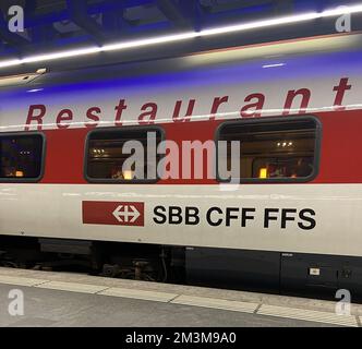 FFS SVIZZERA RISTORANTE FERROVIARIO Foto Stock