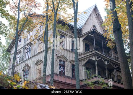 Vecchia pensione, Helsinki Foto Stock