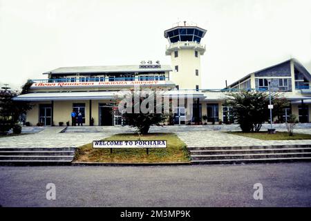 Aeroporto di Pokhara, Pokhara, Provincia di Gandaki, Nepal, Asia Foto Stock