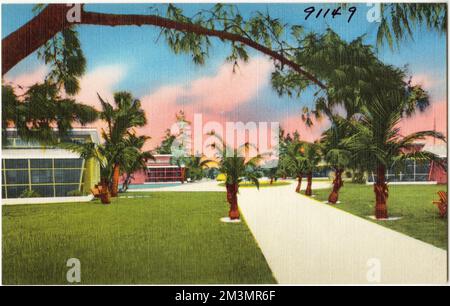 'Playa Encantada' Anna Maria Island, Florida, Houses, Tichnor Brothers Collection, cartoline degli Stati Uniti Foto Stock