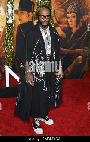 Los Angeles, Stati Uniti. 15th Dec, 2022. Thundercat alla prima per 'Babylon' all'Academy Museum of Motion Pictures. Picture Credit: Paul Smith/Alamy Live News Foto Stock