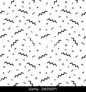 Pattern vettoriale di confetti. Sfondo vettoriale a linee geometriche. Ripetizione geometrica minima senza cuciture. Può essere utilizzato nella stampa, sfondo del sito Web Illustrazione Vettoriale