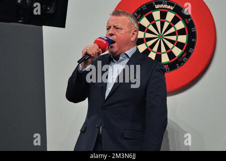 Londra, Regno Unito. 15th Dec, 2022. LONDRA, REGNO UNITO - 15 DICEMBRE: John McDonald durante il Cazoo World Darts Championship 2022/23 ad Alexandra Palace il 15 dicembre 2022 a Londra, Regno Unito. (Foto di Pieter Verbeek/BSR Agency) Credit: BSR Agency/Alamy Live News Foto Stock
