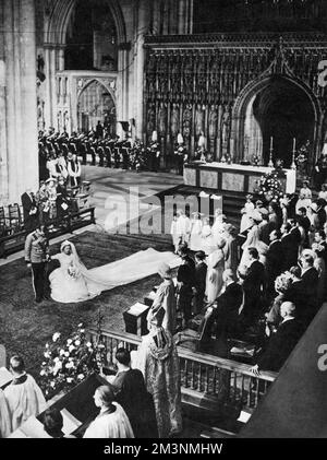 Royal Wedding 1961 - un momento dignitoso Foto Stock