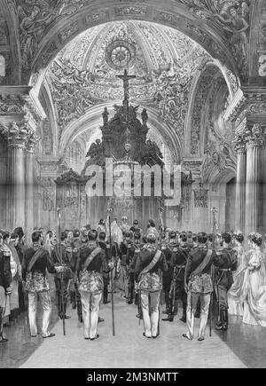 Matrimonio dello zar Nicola II e di Alessandra Feodorovna Foto Stock