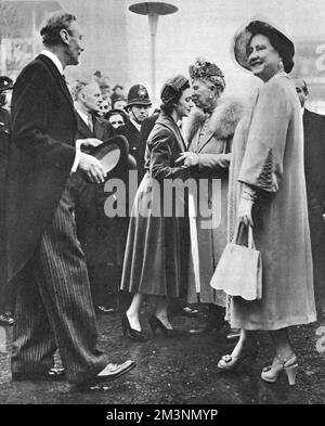 Visita reale al Festival of Britain, South Bank, Londra Foto Stock