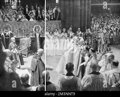 Incoronazione della regina Elisabetta II, 1953 Foto Stock