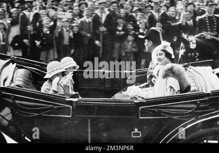 Il Duca e la Duchessa di York e le loro figlie Foto Stock