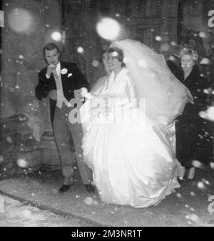 Matrimonio di Pamela Mountbatten con David Hicks Foto Stock