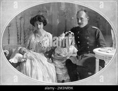 Principe Guglielmo (Guglielmo) di Wied e della famiglia Foto Stock