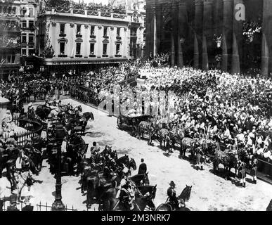 Giubileo di Diamante della Regina Vittoria 1897 - Cattedrale di St Paul Foto Stock