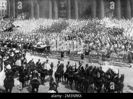 Giubileo di Diamante della Regina Vittoria 1897 - Cattedrale di St Paul Foto Stock