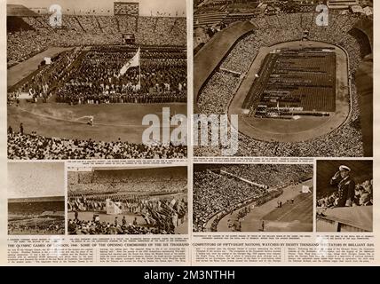 Cerimonia di apertura dei Giochi Olimpici 1948 Foto Stock