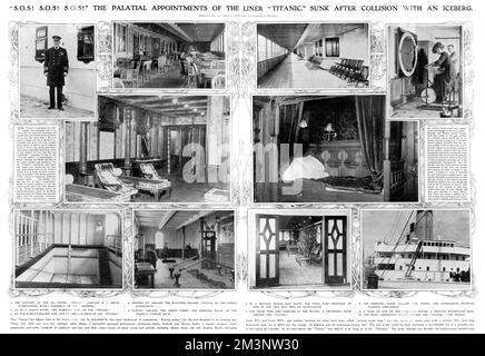 Photo Vintage Presse Titanic 1912 - Tirage Argentique 24x18 Cm - Collection Farabola