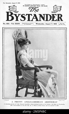 Lady Alastair Innes-Ker (nato nel 1885) era la signorina Anne Breese, figlia di William Lawrence Breese di New York. Sposò Lord Alastair, fratello del Duca di Roxburghe, nel 1907. La Duchessa di Roxburghe era anche una ricca erede americana. Data: 1912 Foto Stock