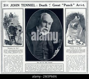 Sir John Tenniel, artista, illustratore e fumettista Foto Stock