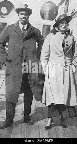 Il Maharajah e il Maharanee di Kapurthala Foto Stock