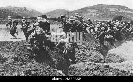 Carica britannica a Gallipoli, 1915 Foto Stock