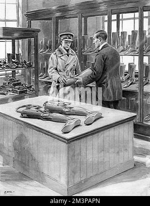 Lavori chirurgici in un cantiere navale di Clyde: Il principe Edoardo ispeziona Foto Stock