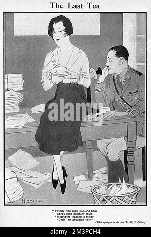 L'ultimo tè di Higgins Foto Stock