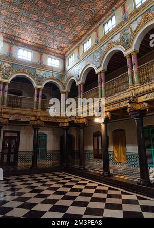 Hudalai House, Tamil Nadu, Athangudi, India Foto Stock