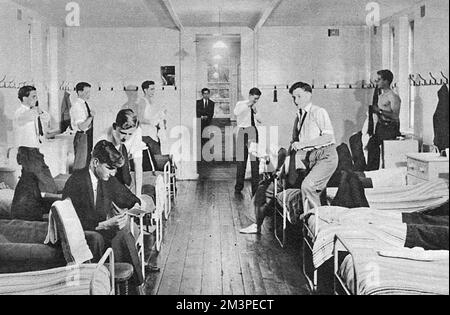 Dormitorio al Malvern College Foto Stock