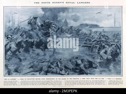 Nono Lancieri in Great War Deeds, prima guerra mondiale Foto Stock