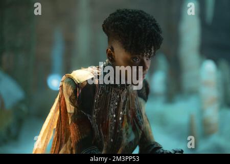 LETITIA WRIGHT in PANTHER NERO: WAKANDA FOREVER (2022), regia di RYAN COOGLER. Credit: FOTO DI MARVEL STUDIOS/WALT DISNEY / Album Foto Stock