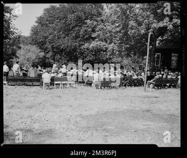 Sacro cuore Chiesa cattolica Ucraina , servizi religiosi all'aperto. Collezione Leon Abdalian Foto Stock