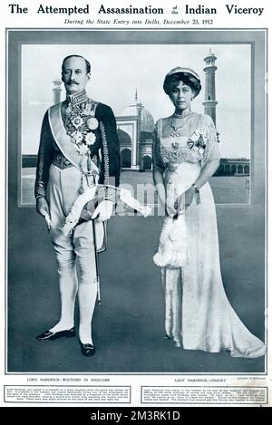 Tentato assassinio del viceré indiano 1912 Foto Stock