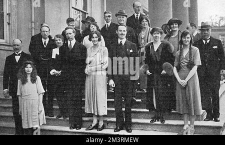 Matrimonio di Oswald Mosley e Cynthia Curzon Foto Stock