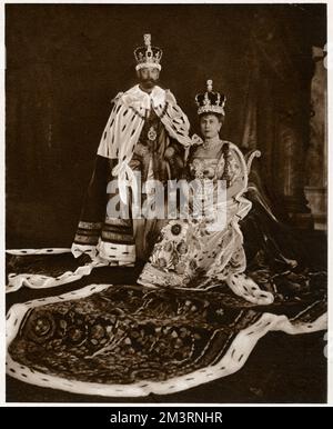 Incoronazione di re Giorgio V e della regina Maria 1911 Foto Stock