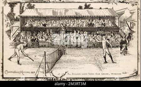 Campionati di tennis su prato di Wimbledon 1883 Foto Stock