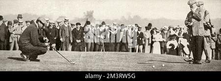 Notevole golf a Richmond - Taylor & Braid discutono di un tiro Foto Stock