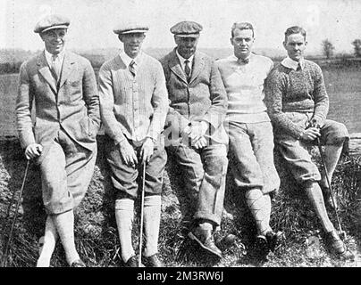 Cinque dei migliori giocatori di golf in visita Foto Stock