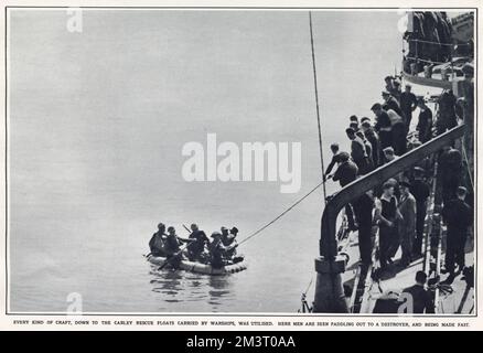 Dunkerque durante l'evacuazione, Francia settentrionale, seconda guerra mondiale Foto Stock