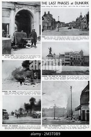 Fasi finali durante l'evacuazione di Dunkerque, seconda guerra mondiale Foto Stock