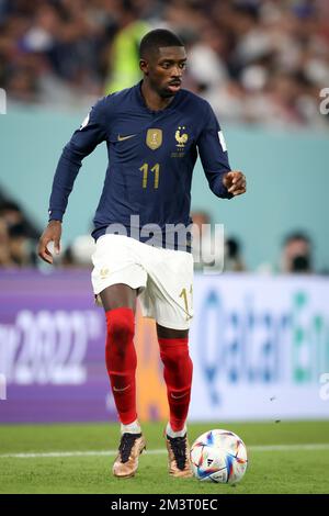 DOHA, QATAR - 26 NOVEMBRE: Coppa del mondo FIFA Qatar 2022 incontro di Gruppo D tra Francia e Danimarca allo Stadio 974 del 26 novembre 2022 a Doha, Qatar. Frankreich Daenemark Ousmane Dembele of France © diebilderwelt / Alamy Stock Foto Stock