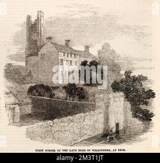 Castello di Talbot, dove il duca di Wellington andava a scuola Foto Stock