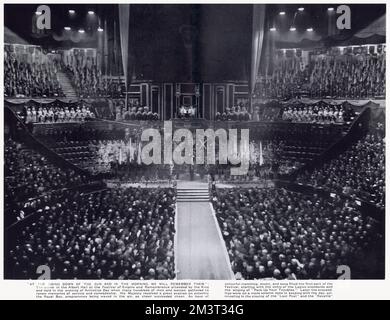 Il Festival della memoria alla Royal Albert Hall Foto Stock