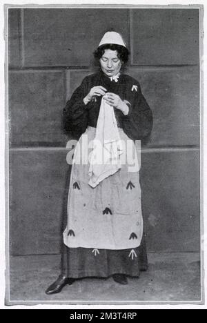 Christabel Pankhurst in prigione 1908 Foto Stock