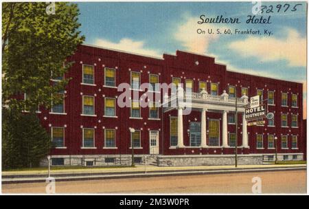 Southern Hotel sulla US 60, Frankfort, Ky. , Hotels, Tichnor Brothers Collection, cartoline degli Stati Uniti Foto Stock